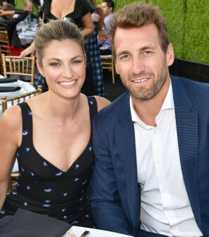 Erin Andrews with her husband.